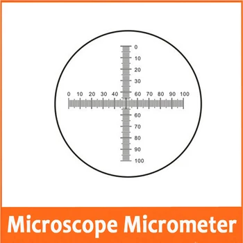 0,1 MM DIV Stiklo Etape Okuliaro Tikslas Objektyvas Skaidrių Masto Matavimo Mikroskopo Staliuko Kalibravimo Valdovas Mikroskopu