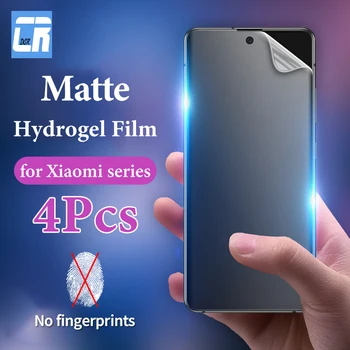 1-4pcs Matinis Hidrogelio Filmas Xiaomi 12 12X 11 Ultra Lite 11t Pro Screen Protector Poco X3 X4 F3 F4 GT M3 M4 Pro ne stiklas