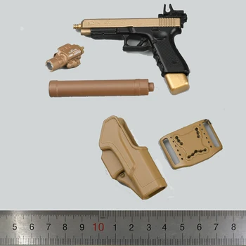 1/6-LENGVA ir PAPRASTI ES 06031 Mini Žaislai Doom Dieną Modelis B G34 Pistoletas Dėklas Modelį PVC Medžiagos 12inch Veiksmų Pav.
