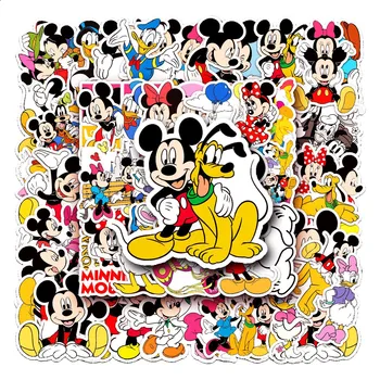 10/30/50Pcs Anime Disney Mickey Mouse Lipdukai ne kartoti traukti juostoje langelį gitara asmeninį grafiti animacinių filmų Vaikams lipdukas Žaislai
