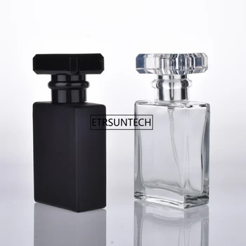 100vnt 30ml l skaidraus Juodo stiklo tuščio kvepalų buteliuko purkštukai, purškimo gali būti užpildytas purškimo butelis lauke F3058