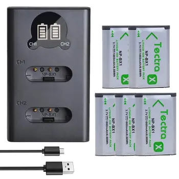 1860mAh 5VNT NPBX1 NP-BX1 Baterija+LED USB Įkroviklis Sony HX300 HX400 HX50 HX60 GWP88 AS15 DSC RX1 RX100 AS100V M2 BX1 Baterija