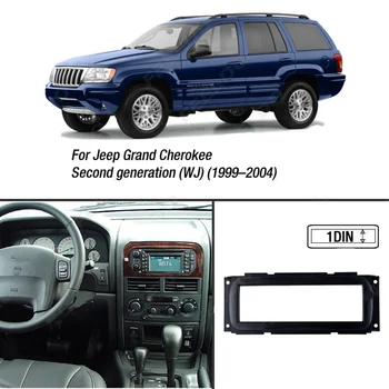 1DIN Automobilių refitting rėmo pultas DVD, Garso rėmas jeep grand cherokee wj 99-04 Chrysler dodge Stiliaus Dekoro Priedai