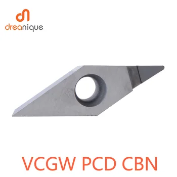 1PC VCGW Diamond politikos suderinamumo vystymosi labui įterpti CBN Įterpti CNC tekinimo staklių pjovimo pjovimo karbido įdėklai VCGW 11 tekinimo įrankiai