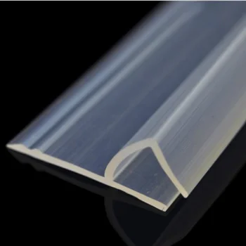 2 Metrų/daug Išplėsta F/h formos silikoninės gumos dušo kambarys durų lango stiklo sandarinimo juostos weatherstrip už 6/8/10/12 mm stiklas