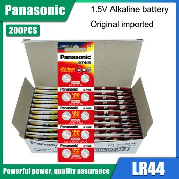 200pcs Panasonic 13TN LR44 357 Mygtukas Baterijų R44 A76 SR1154 LR1154 Ląstelių Monetos Šarminės Baterijos 1.55 V G13 Žiūrėti Žaislai Nuotolinio