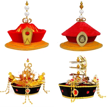 2022 kinijos čing dinastijos imperatorius skrybėlę crown emperor karalienė skrybėlę etape asamblėjos, kaip žmogus qianlong skrybėlę cosplace plaukų tiara