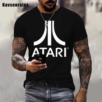2022 Naujas Mados Atari Spausdinami 3D T-marškinėliai Berniukams, Mergaitėms Vasaros Mados Atsitiktinis trumpomis Rankovėmis Vyrams, Moterims, Harajuku Streetwear Viršūnės