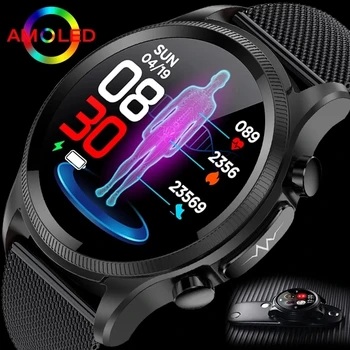 2023 Kraujo Gliukozės Smart Watch Vyrų Sveikatos EKG Monitorius, kraujospūdžio Sporto Fitneso Žiūrėti IP68 Vandeniui Smartwatch Už Xiaomi