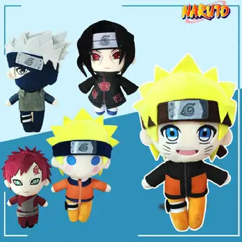 20cm Anime Naruto Įdaryti Lėlės Kopija Ninja Kakashi Uchiha Sasuke Itachi Naruto Pliušiniai Žaislai Vaikams Kolekcionuojamų Kawaii Dovanos