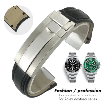 20mm Lenktas Galas Watchband Odos Diržas Tinka Rolex 116610 