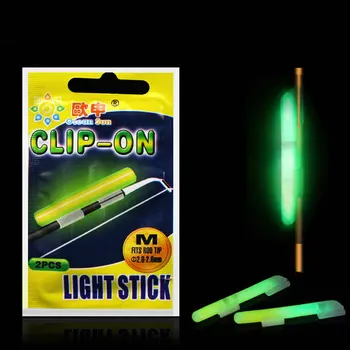 20Pcs Žvejybos Glow Stick Vamzdis SS S M L XL Dydžio Žalios Fluorescencijos Cheminių meškere Viršų Patarimas Šviesos Žibintas Stick