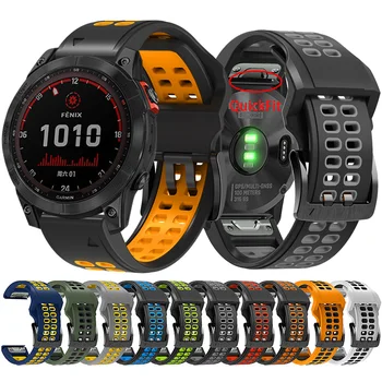 26 22mm Greito atleidimo Watchband Garmin Fenix 6X 7X 5x 3 HR Silikono Dirželis Žiūrėti Fenix 7 6 5 Pro GPS Smartwatch Band Apyrankė