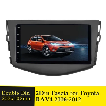 2Din Automobilių fascia Toyota RAV4 Rav 4 2006-2012 Multimedijos Grotuvai Rėmo Radijo Pultas Stereo Padengti Brūkšnys DVD Video Montavimo Bezel