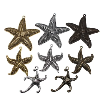 2vnt Didelis Starfish Pendant Pakabukai Už Karoliai Padaryti Jūrų Gyvūnų Pakabukai