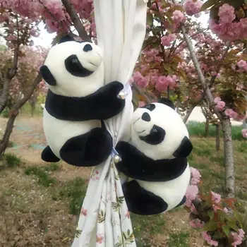 2vnt/komplektas Animacinių filmų Mielas Panda Užuolaidų bakų tvirtinimo Laikiklis Kaklaraištis Nugarą Vaikai Kambario Dekoro Priedai Holdback Užuolaidų diržo Kablys