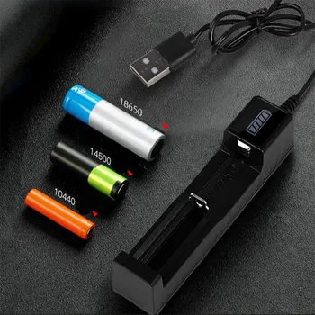 3.7 V/4,2 V USB Vienas Lizdas Smart Daugiafunkcį Įkroviklio 18650 26650 14500 Li-ion Baterijos