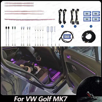 30 Spalvų RGB apšvietimo atnaujinimo rinkinys, skirtas VW Golf MK7 Atnaujinti RGB koja apšvietimas RGB durų aplinkos apšvietimo, automobilio prietaisų skydelyje RGB