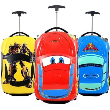 3D Automobilių Vaikai Lagaminą rinkinį, Kelionės Bagažo Vaikų Kelionės Transportavimo Lagaminas berniukų lagaminą vaikams Geležinkelių bagažo lagaminas