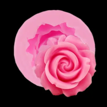 3D Rožių Gėlių Silikono Formos Minkštas Tortas Dekoravimo PASIDARYK pats Šokoladas, Slapukas Muilo Polimero Molis Dervos Kepimo Pyragas Formų Įrankiai