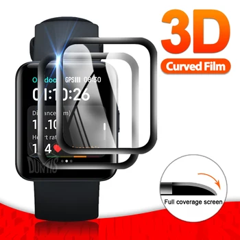3D Screen Protector for Xiaomi Redmi Poco Smart Watch 2 lite Pasaulio Versija Visiškai Padengti Apsaugine Plėvele Priedai (Ne Stiklo)