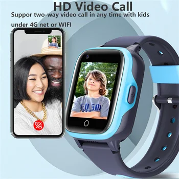 4g Smart Žiūrėti Vaikai Vaizdo Skambučiu GPS Padėties nustatymo WiFi Tracker Vietą SOS SIM Kortelės Vaikams Dovanos Vandeniui Anti-Lost Smartwatch