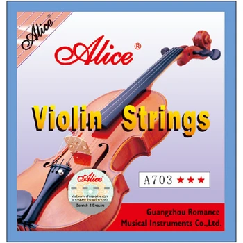 5 Rinkiniai Smuiko Stygos Alice Prekės A703 Nerūdijančio Plieno Core Nikelio Sidabro Žaizdos 4/4 Violino Sekas