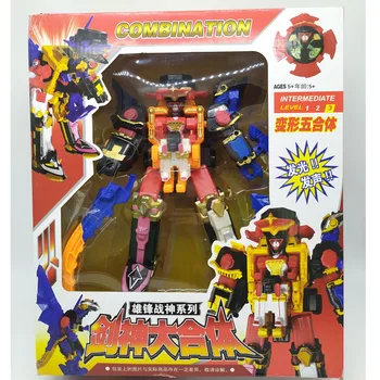 5in1 Super Sentai Rangers Žaislai Anime Shuriken Sentai Ninninger Veiksmų Skaičius, Žaislų Kolekciją Surinkimo Robotas Modelis Rangers Žaislai