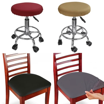 6Pcs Rankų darbo Kėdės, Sėdynės, sėdynių Apvalkalai Raštas Universalus Plaunamas Kėdutės Sėdynės Pagalvėlės Slipcover Ruožas Elastinga Valgomasis