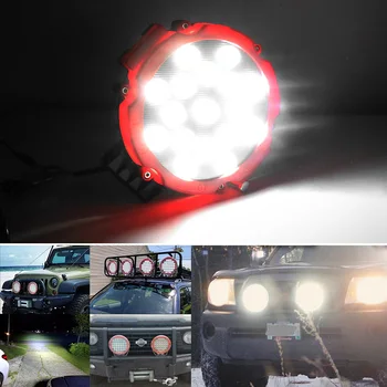 7 colių Apvalus LED Šviesos 51W LED Darbo Lemputė Sunkvežimis, Traktorius 4x4 Off Road Bar Vietoje Pluošto Super Šviesus Važiavimo Šviesos