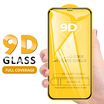 9D Visišką Apsaugą Stiklo IPhone 12 Mini 13 14 11 Pro Max XS X XR Screen Protector Filmas 