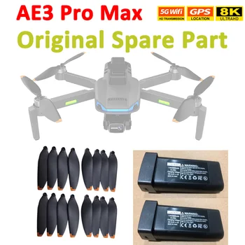 AE3 Pro Max Drone Originalias Atsargines Dalis Sraigto Rekvizitai CW CCW Sparnų Ašmenys Baterijos 7.4 V 3000mAh Lipo-Battery AE3ProMax Priedų