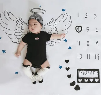 Animacinių Filmų Modelis Kūdikiams, Kūdikių Etapas Foto Rekvizitai Fone Antklodės Fone Audinio Kalendorius Bebe Mergina Fotografijos Reikmenys