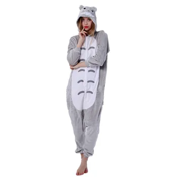 Anime Gyvūnų Kaimynas Totoro Kostiumas Pižama Cosplay Visi jumpsuit Suaugusių Moterų, Vyrų Onesie Pižamos Šalis Suknelė