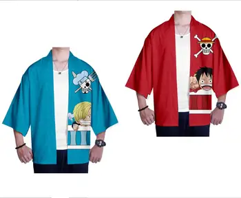 Anime ONE PIECE Cosplay Kostiumų Luffy Marškinėliai Vinsmoke Sanji Kailis Roronoa Zoro Helovyno Karnavalas Kostiumas