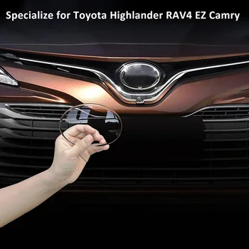 Anti-praslydimo Priekinės Grotelės Logotipas Ženklelis Decal Apsauginis Dangtelis Toyota Highlander RAV4 EZ Camry Optikos Išorinių Priedų