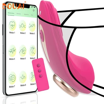 APP Kontrolės Nešiojami Panty G Spot Vibratorius Dildo Silikoninis Vibruojantis Kelnaitės Klitorio, Makšties Stimuliatorius Suaugusiųjų Sekso Žaislai Moterims