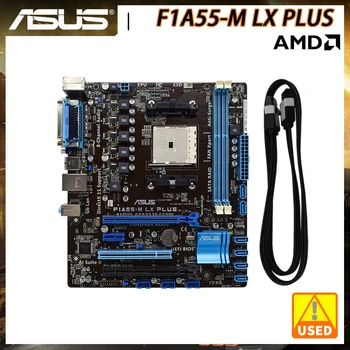 ASUS F1A55-M LX PLUS pagrindinė Plokštė DDR3 Socket FM1 AMD A55 PCI-E 2.0 Palaikymas AMD A6-3600 Cpu VGA, USB2.0 ATX pagrindinė Plokštė