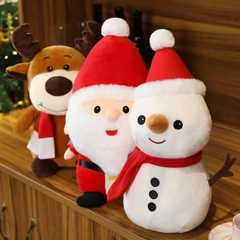 Atostogų Dovanų Kalėdų Senelis Briedis Sniego Pliušiniai Žaislai Iškamša Lėlės Kalėdų Dovanos Vaikams, Vaikų Namų Puošybai