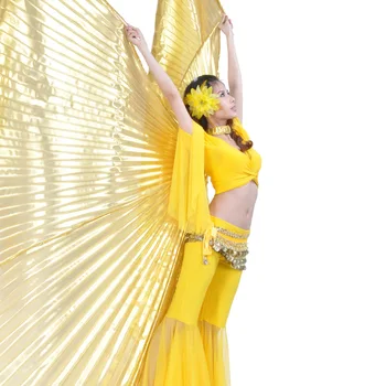 Aukštos kokybės Egipto Isis Pilvo Šokis su Sparnais Šokių Sparno Karšto Naujas indijos šokių moterų garsiausių 1pc sparno 11 spalvų