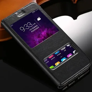 Aukštos Kokybės Karšto Apversti Plono Peržiūrėti Langų Odos Atveju Huawei Honor 8 Pro Prabangaus Telefono Dangtelį