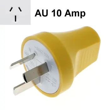 Australijos, Naujosios Zelandijos 3 Pin Male Rewireable Plug AC100~250V 10A Atgal Įrašas