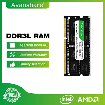 Avanshare Ram Atmintis DDR3 DDR3L DDR4 Sodimm 4GB 8GB 16GB 1333MHz 1 600mhz 2400MHz 2666MHz 3200MHz PC4 PC3L PC3 Nešiojamas Kompiuteris