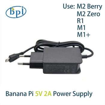 Bananų PI BPI-M1/M1+/R1/M2 lygus NULIUI/M2 Uogų 5V2A USB MUMS/ES Maitinimo Adapteris