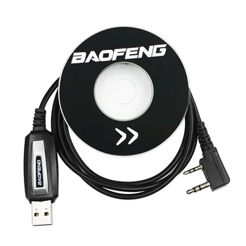 Baofeng USB Programavimo Kabelis, Tvarkyklės CD UV-5RE UV-5R Pofung UV 5R uv5r 888S UV-82 UV-10R Du Būdu Radijo Walkie Talkie