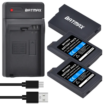 Batmax 2400mAh PSP-2000 Baterija +USB Įkroviklis Sony PSP2000 PSP3000 PSP 2000 3000 PSP-S110 PlayStation Portable Valdytojas