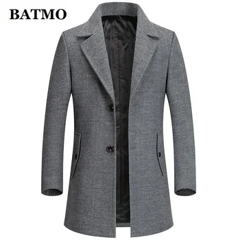 BATMO 2022 naują atvykimo rudenį&žiemos aukštos kokybės vilnos tranšėjos paltai vyrams,vyriški vilnos švarkai ,plius dydis M-4XL MN2019