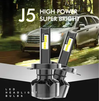 BraveWAY Ryškiausių H7 LED Žibintai H4 Canbus LED H1 H11 Automobilių Lemputės Aukštos Pluošto artimąsias 12V 100W 6000K 24000LM 360 Kolonėlė