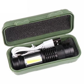 C2 LED Žibintuvėlis apmokestinimo Nešiojamas MINI Teleskopinis Zoomable Apšvietimo Vandeniui PenlightTorch Stovykla Dviračio Lempa naktinė žvejyba