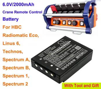 Cameron Kinijos 2000mAh Baterija BA205000 už HBC Linus 6, Radiomatic Eco, Spektro 1, Spektro 2, Spektro A, B Spektro, Technos